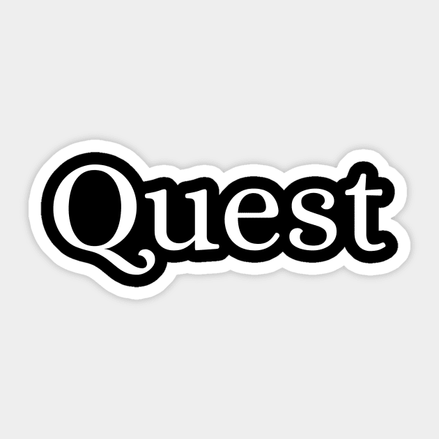 Quest Sticker by Des